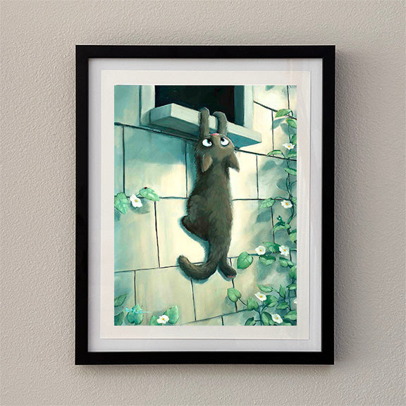 Hang On - Framed Open Edition Print