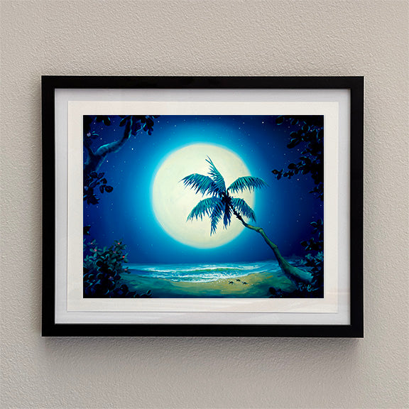 Moonlight Palm - Framed Open Edition Print