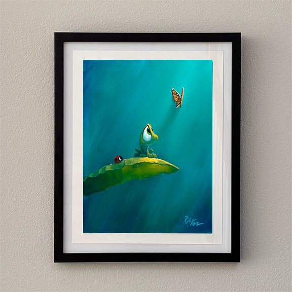 On A Wing And A Leaf - Framed Open Edition Print
