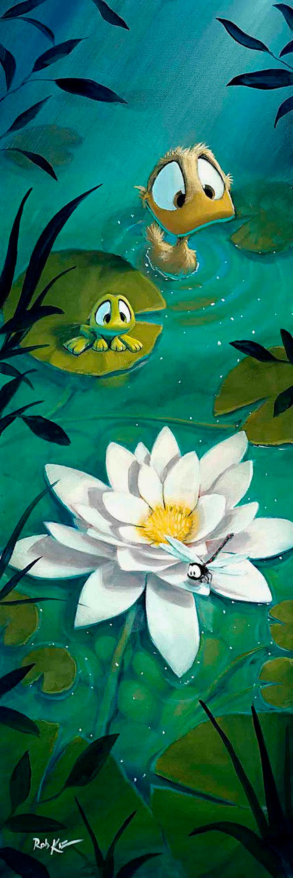 Looking For Lily - Original Oil Painting - 36x12