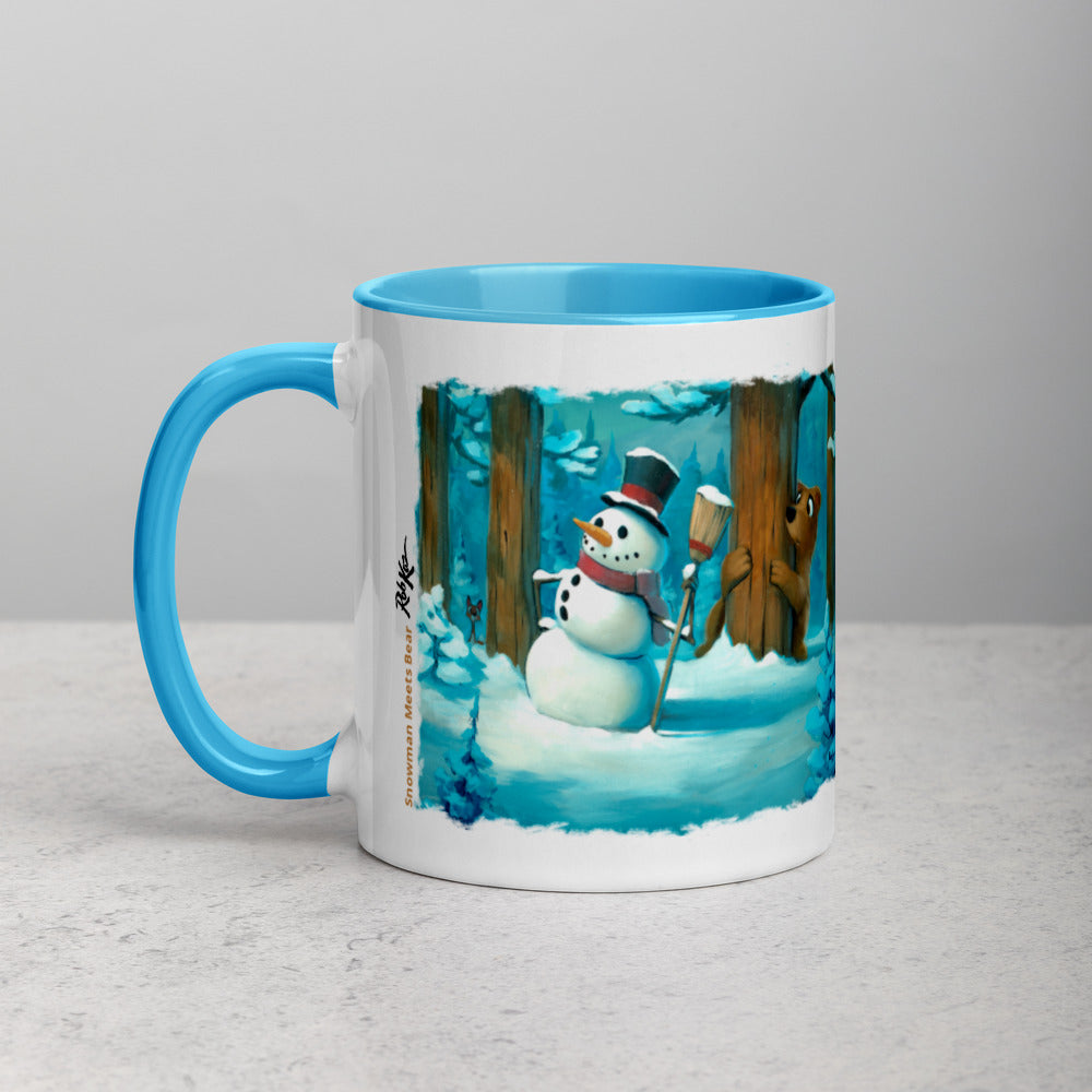 Recipes & Art Mugs: Snowman Meets Bear, Hot Chocolate