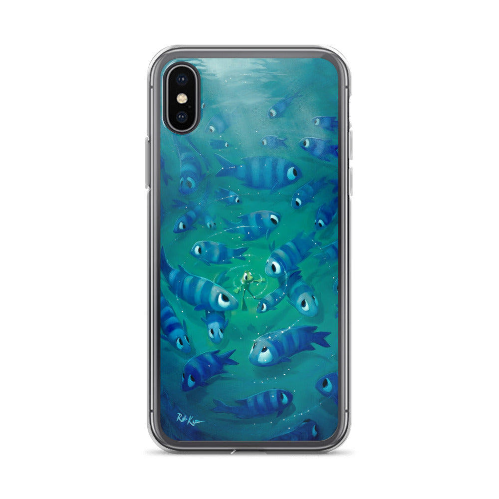 iPhone Case featuring Feeling Blue by Rob Kaz