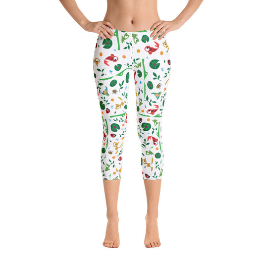 Friends Along The Way Capri Leggings by Rob Kaz