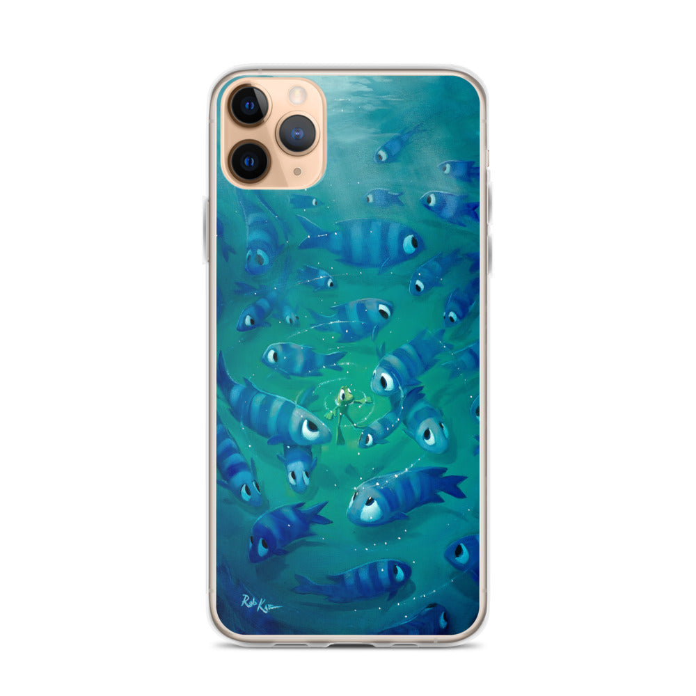 iPhone Case featuring Feeling Blue by Rob Kaz